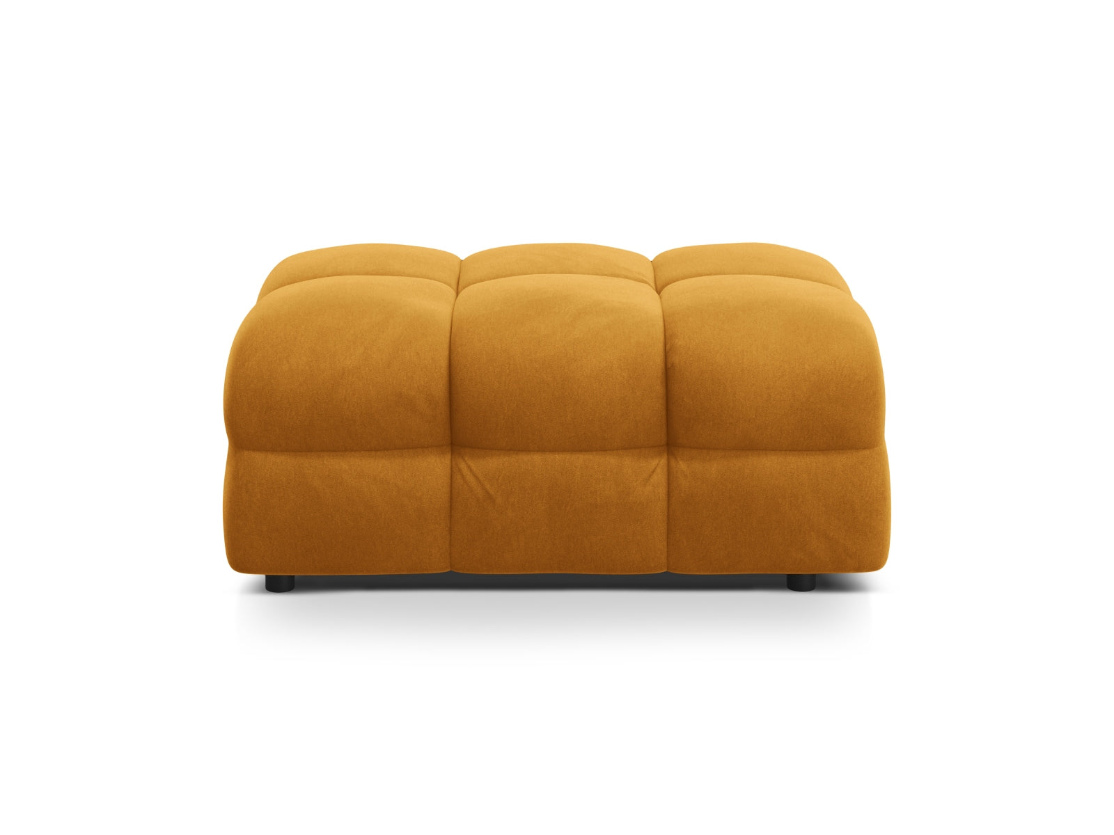 Kendal Velour Pouf 1 Sitzer in Mustard präsentiert im Onlineshop von KAQTU Design AG. Modulares Sofa ist von Micadoni