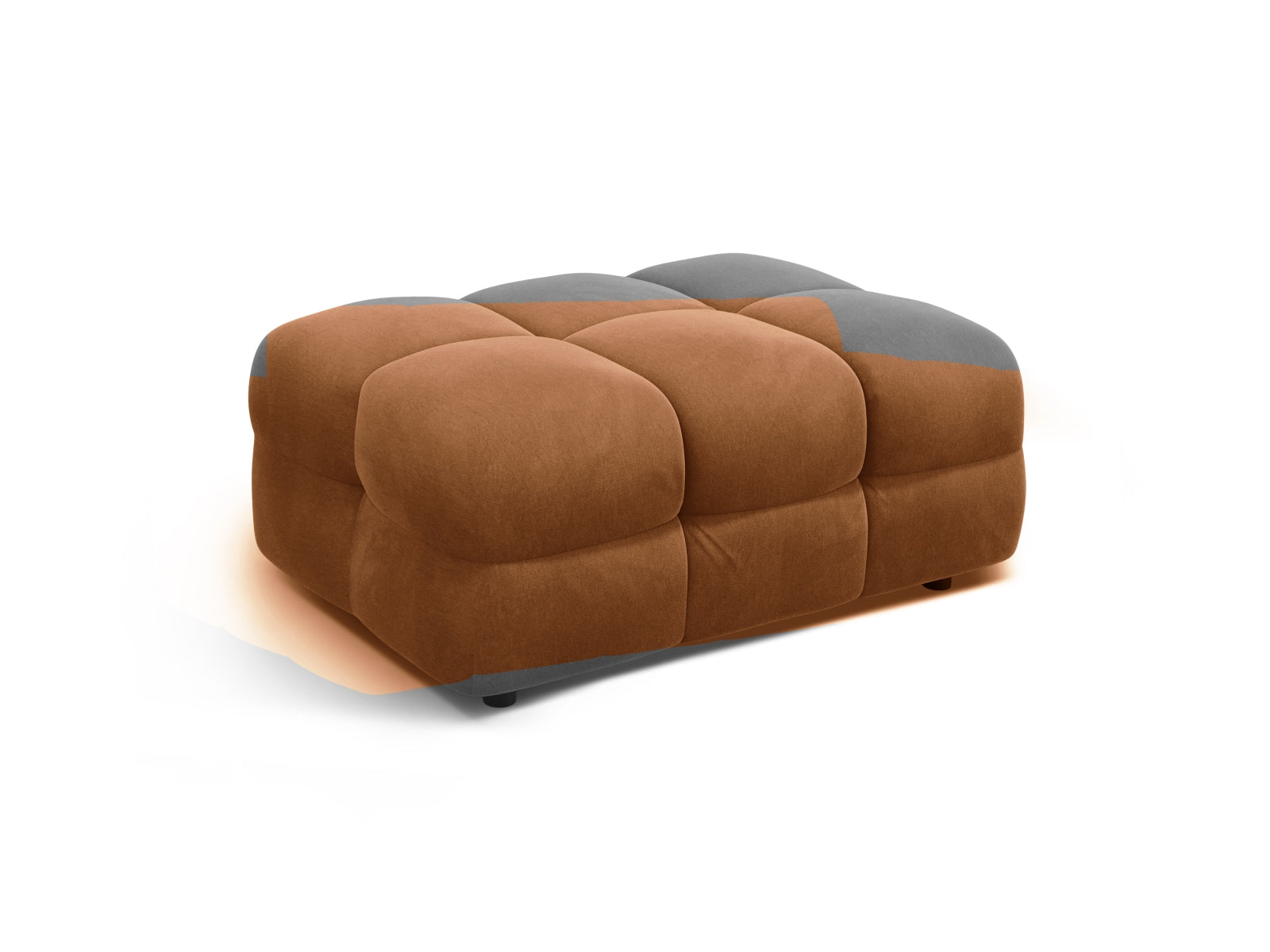 Erleben Sie den Kendal Velour Pouf 1 Sitzer von Micadoni – elegantes Design, hervorragender Komfort und ideal für jedes moderne Wohnambiente.