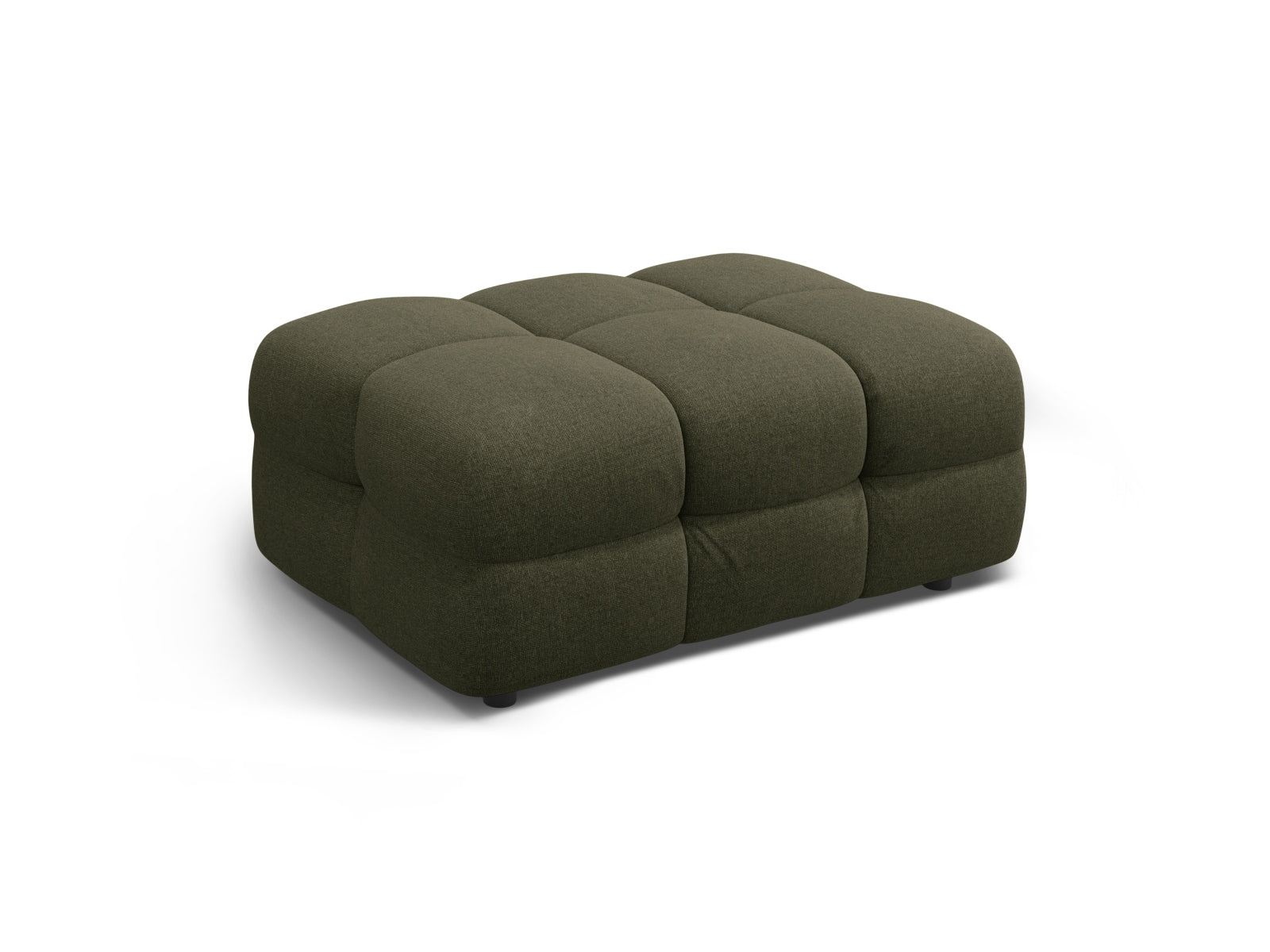 Stylischer Kendal Pouf 1 Sitzer in Amazon Green-Ottawa, ideal für modulares Sofa-Design von Micadoni, perfekt für jedes Wohnambiente.