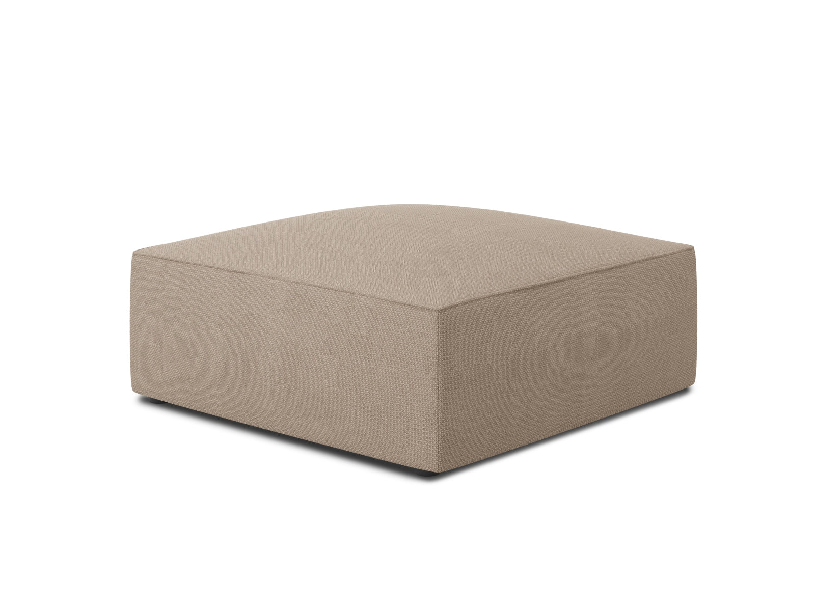 Eleganter Ruby Pouf in dunkelbeige, ideal für stilvolle Wohnräume. Hochwertige Verarbeitung von Micadoni, perfekt als Sitzgelegenheit oder Fußablage.