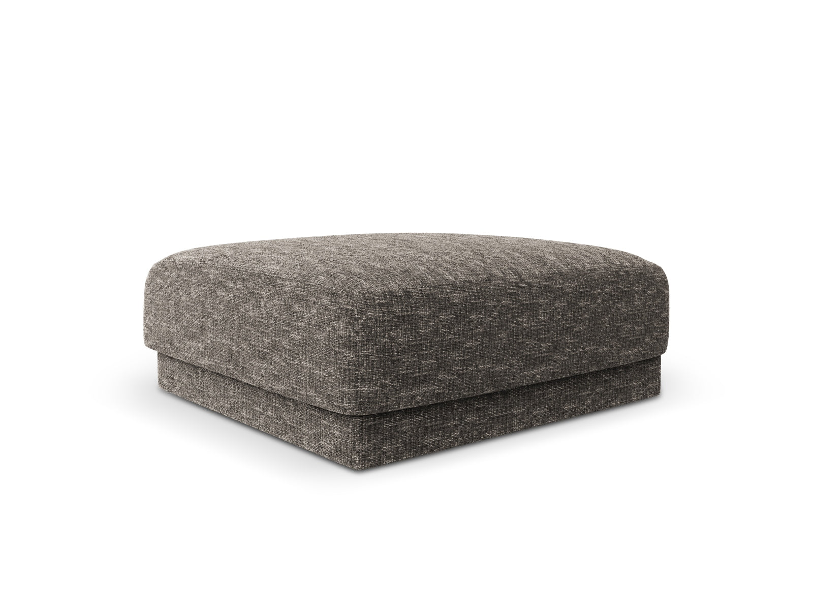 Stylischer Miley Pouf in elegantem Grau, ideal für jeden Raum. Bequem und vielseitig, perfekt als Sitzgelegenheit oder Fußablage.