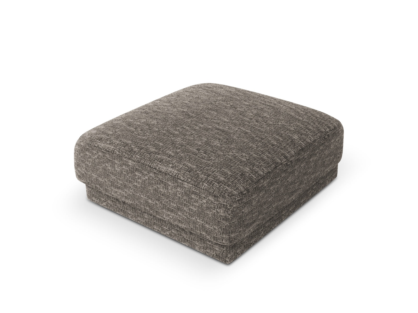 Moderner Miley Pouf in schickem Grauton, vielseitig einsetzbar als Sitz oder Ablage. Ein elegantes Accessoire für jedes Zuhause.