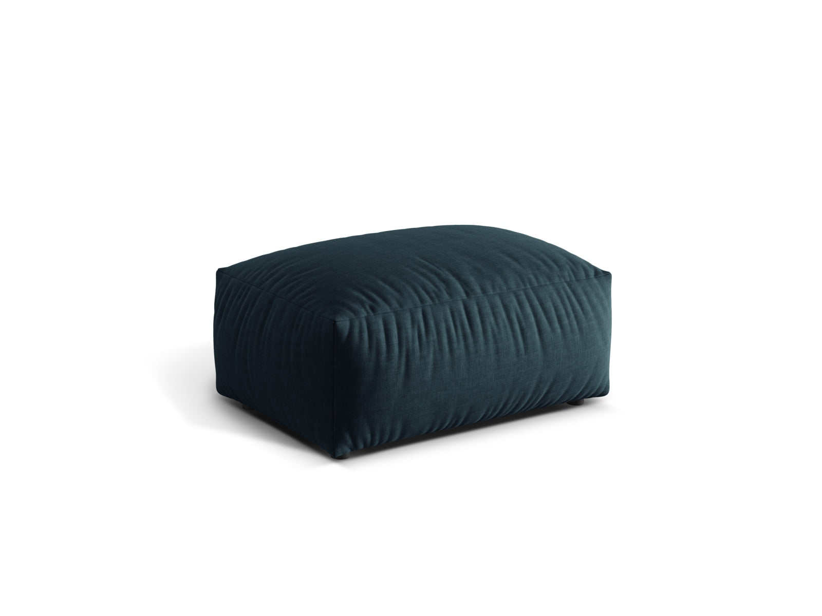 Stylischer Martina Pouf in Blue Jeans-Boston von Micadoni, ideal für gemütliche Sitzgelegenheiten und moderne Wohnräume.