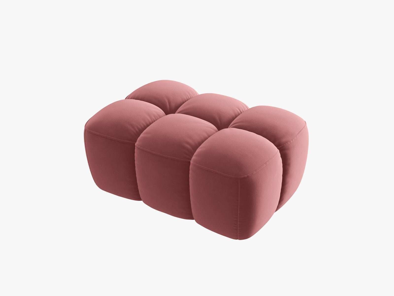 Entdecken Sie den Lisa Velour Pouf 1 Sitzer von Micadoni – ein elegantes, komfortables Möbelstück, das Ihrem Wohnraum einen Hauch von Luxus verleiht.