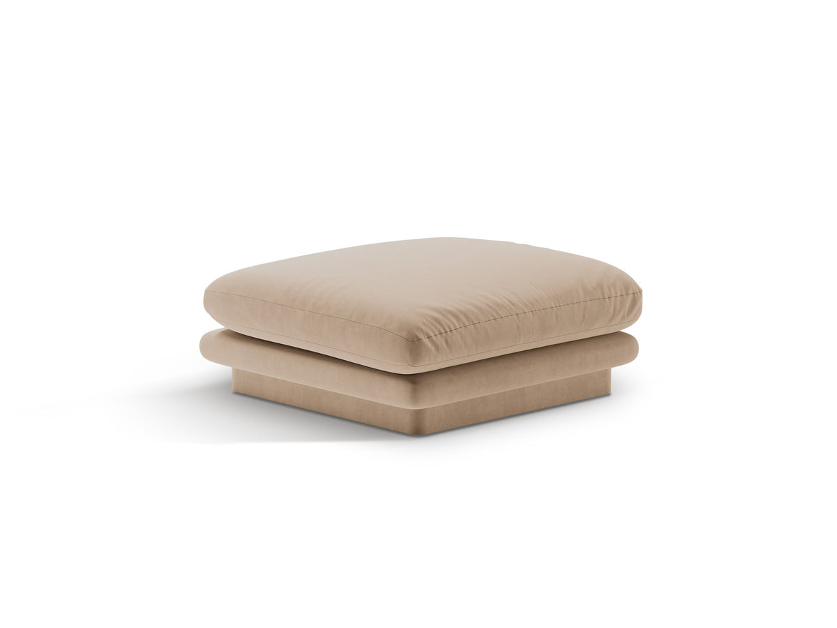 Torino Velour Pouf 1 Sitzer in Sand-Casino präsentiert im Onlineshop von KAQTU Design AG. Modulares Sofa ist von Micadoni