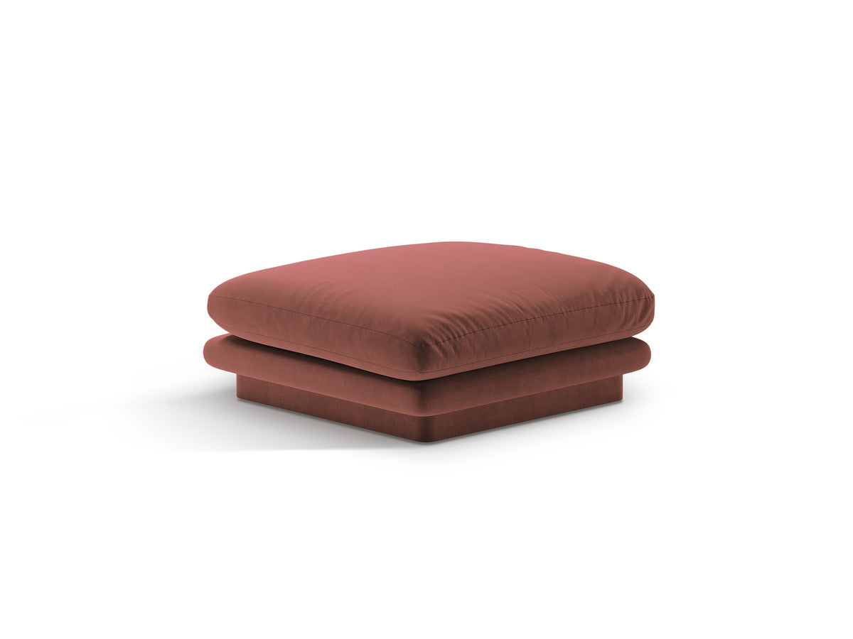 Torino Velour Pouf 1 Sitzer in Cuoio-Casino präsentiert im Onlineshop von KAQTU Design AG. Modulares Sofa ist von Micadoni