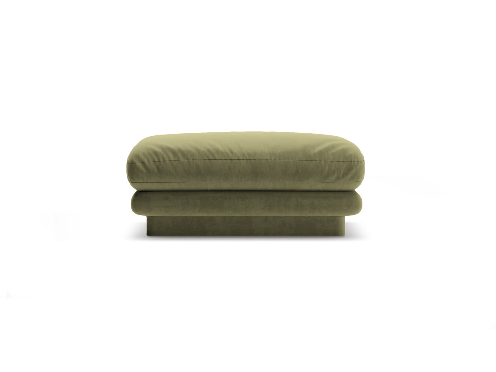 Torino Velour Pouf 1 Sitzer in Light Green präsentiert im Onlineshop von KAQTU Design AG. Modulares Sofa ist von Micadoni