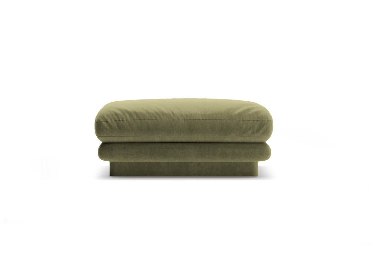 Torino Velour Pouf 1 Sitzer in Light Green-Casino präsentiert im Onlineshop von KAQTU Design AG. Modulares Sofa ist von Micadoni