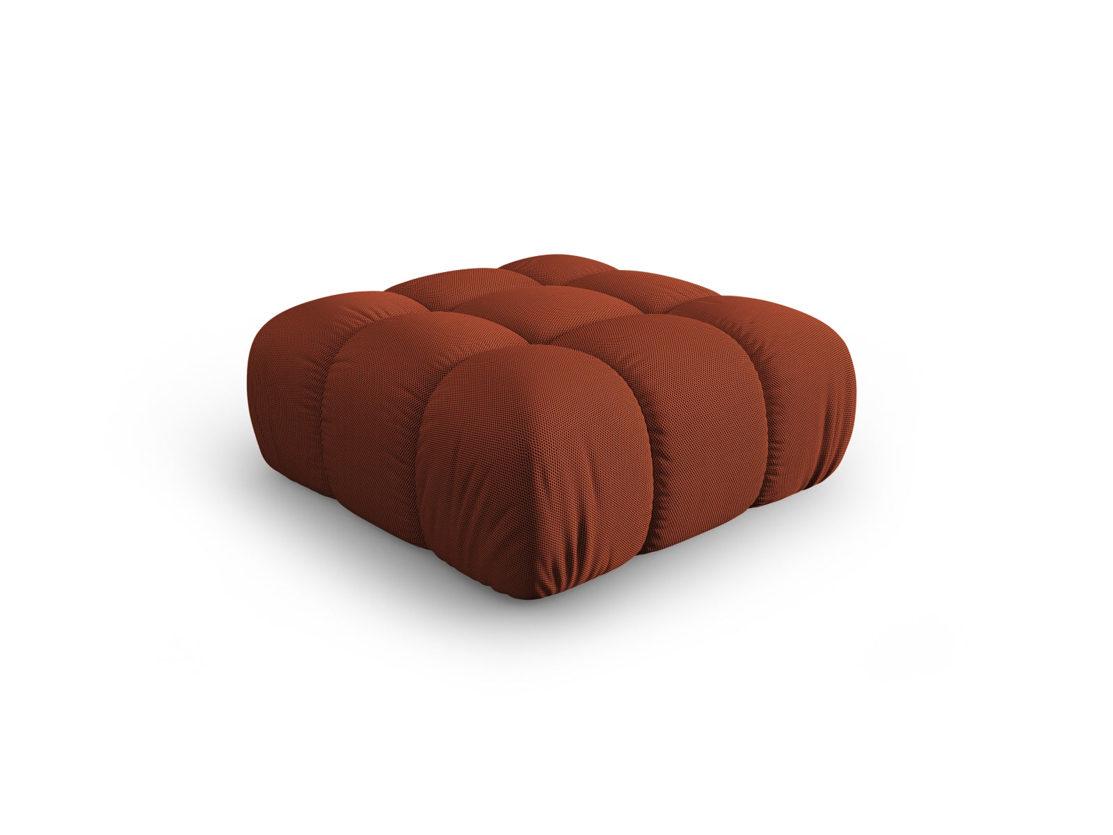Stylischer Bellis Pouf von Micadoni, 94 cm, in warmem Brick-Sonic Farbton, ideal für gemütliche Sitzgelegenheiten und moderne Wohnräume.