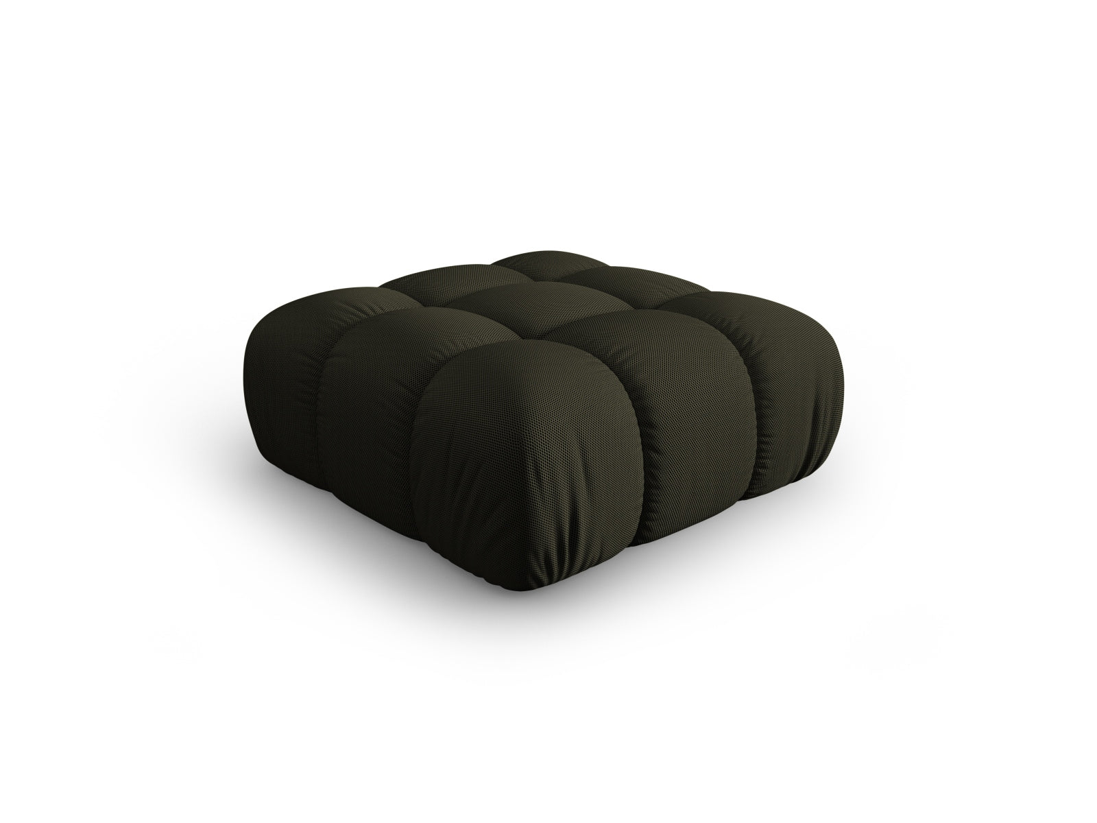 Eleganter Bellis Pouf von Micadoni in Amazon Green-Sonic, ideal für stilvolle Sitzgelegenheiten und moderne Wohnräume.