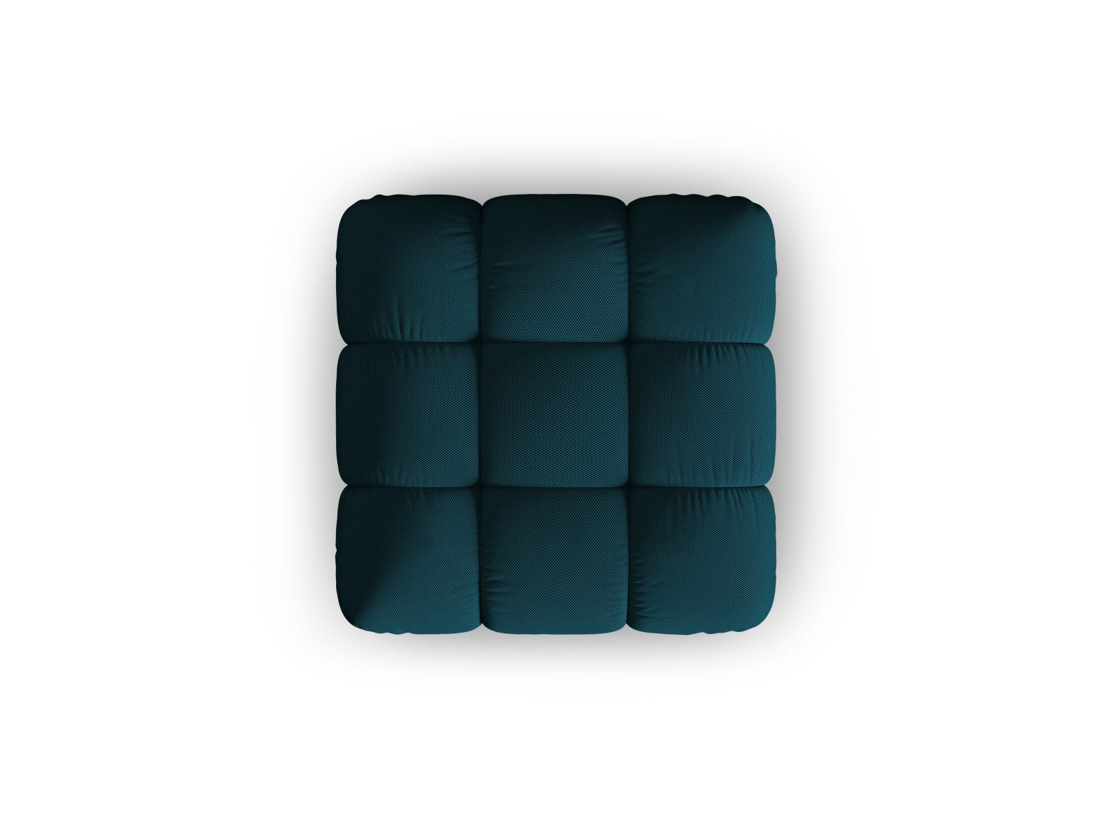 Stylischer Bellis Pouf in tiefem Navy Blue, 94 cm Durchmesser, perfekt für gemütliche Akzente in jedem modernen Zuhause.
