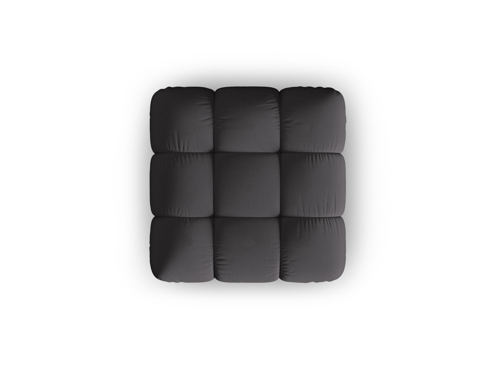 Stilvoller Bellis Pouf von Micadoni, 94 cm, in Espresso-Sonic, perfekt für gemütliche Akzente in jedem modernen Zuhause.