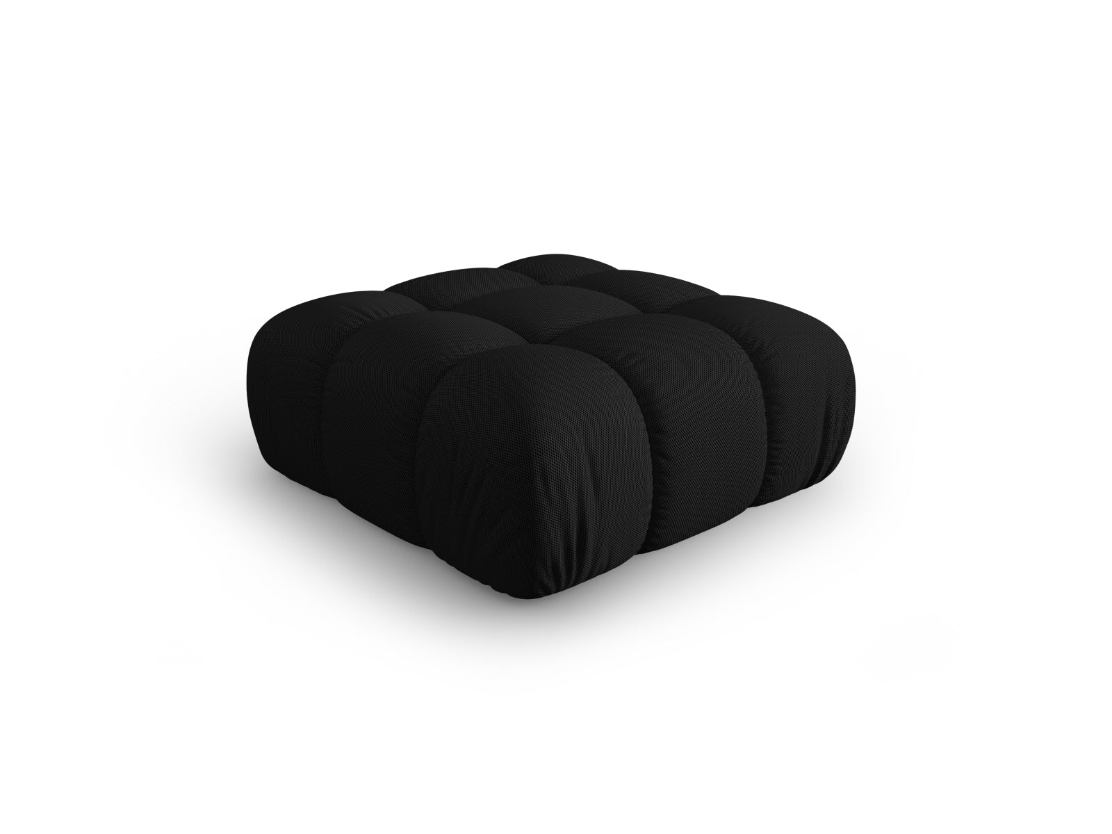 Eleganter Bellis Pouf von Micadoni, 94 cm, in stilvollem Schwarz, ideal für modernes Wohndesign und gemütliche Sitzgelegenheiten.