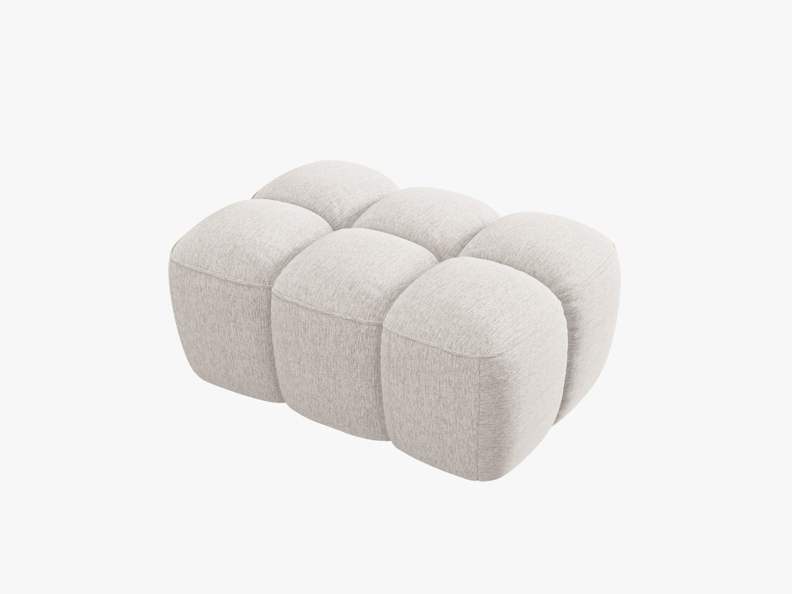 Entdecken Sie den eleganten Lisa Pouf 1 Sitzer von Micadoni. Hochwertiger Velours und modernes Design bieten Komfort und Stil für Ihr Zuhause.