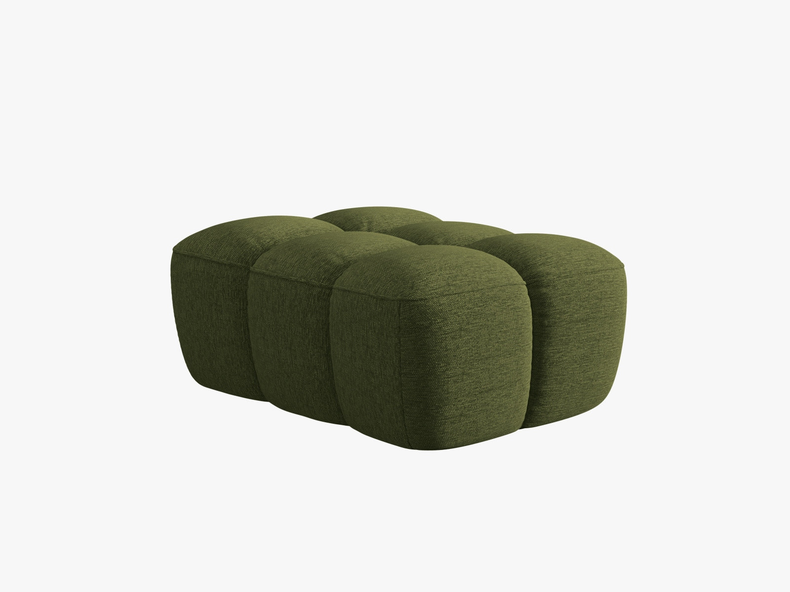 Lisa Pouf 1 Sitzer in Green Melange präsentiert im Onlineshop von KAQTU Design AG. Modulares Sofa ist von Micadoni
