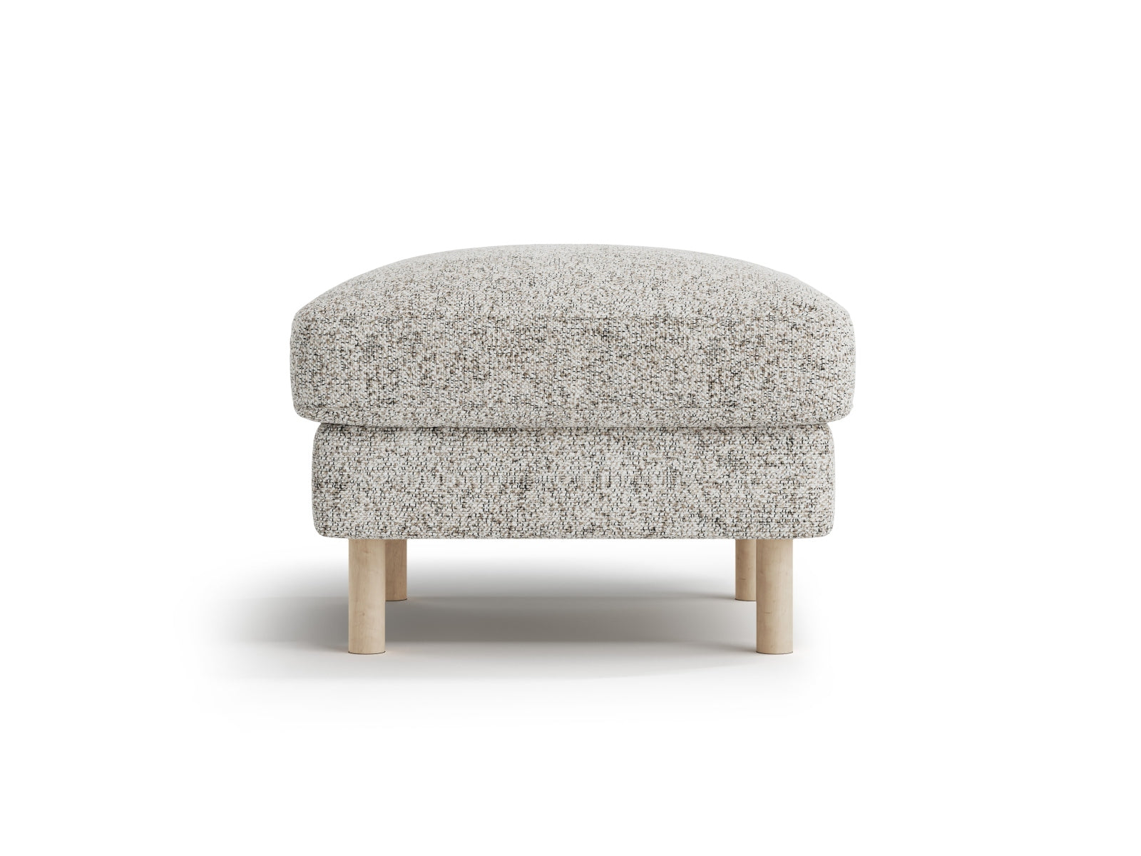 Eden Pouf 1 Sitzer in Beige Melange-Puente präsentiert im Onlineshop von KAQTU Design AG. Modulares Sofa ist von Micadoni
