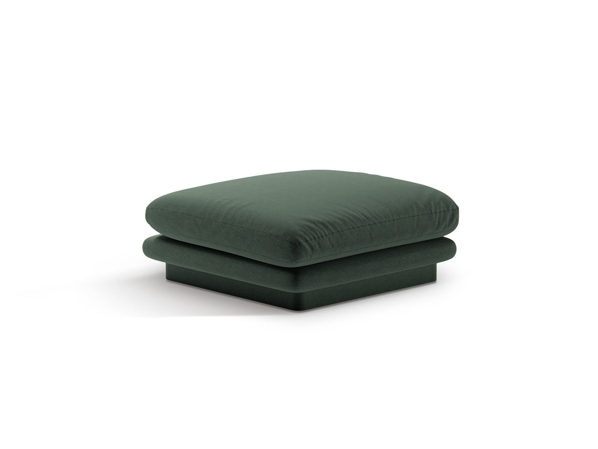 Torino Pouf 1 Sitzer in Moss Green-Wind präsentiert im Onlineshop von KAQTU Design AG. Modulares Sofa ist von Micadoni