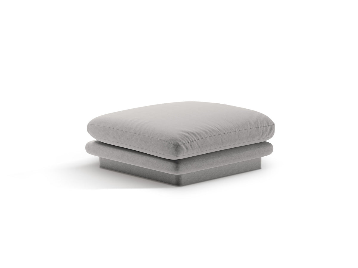 Torino Pouf 1 Sitzer in Light Grey-Wind präsentiert im Onlineshop von KAQTU Design AG. Modulares Sofa ist von Micadoni