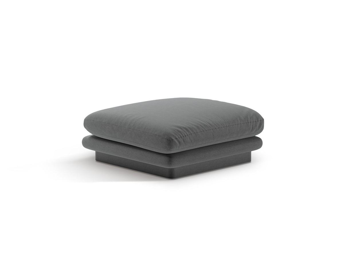 Torino Pouf 1 Sitzer in Dark Grey-Wind präsentiert im Onlineshop von KAQTU Design AG. Modulares Sofa ist von Micadoni