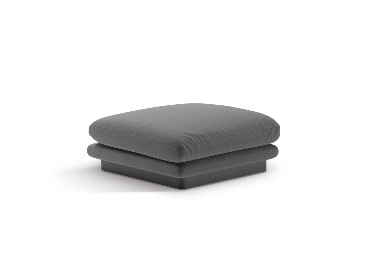 Torino Pouf 1 Sitzer in Dark Grey-Wind präsentiert im Onlineshop von KAQTU Design AG. Modulares Sofa ist von Micadoni