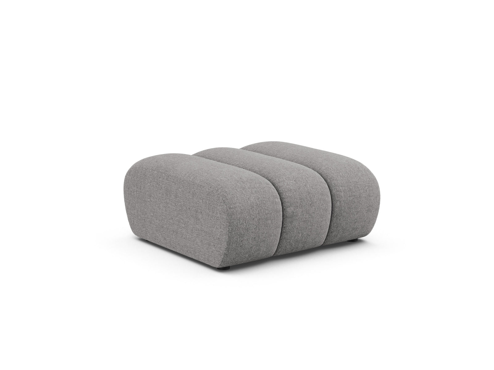 Stylischer Lupine Pouf 1 Sitzer in hellem Grau, ideal für moderne Wohnräume, erhältlich bei KAQTU Design AG.