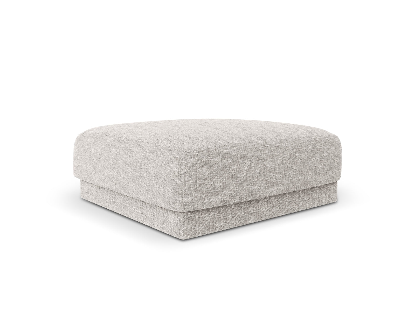 Eleganter Miley Pouf in Silber-Eden, ideal für stilvolle Akzente in jedem Raum. Hochwertige Verarbeitung von Micadoni.