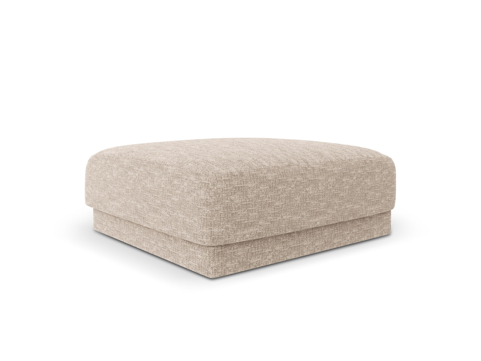 Beige Miley Pouf von Micadoni, stilvoll und bequem, ideal für jeden Raum. Perfekt als Sitzgelegenheit oder dekoratives Element.