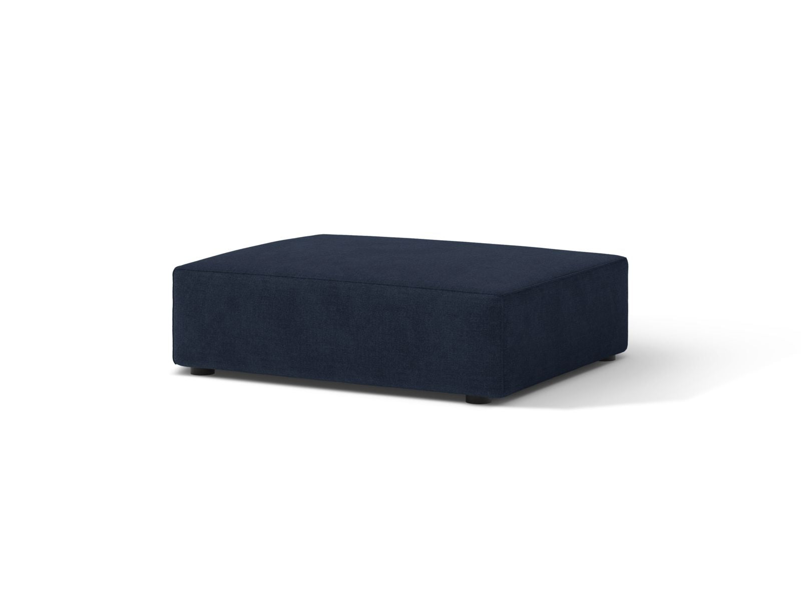 Eleganter 1-Sitzer Pouf Jodie in tiefem Navy Blue, ideal für stilvolle Akzente in jedem Raum. Hochwertige Verarbeitung von Micadoni.