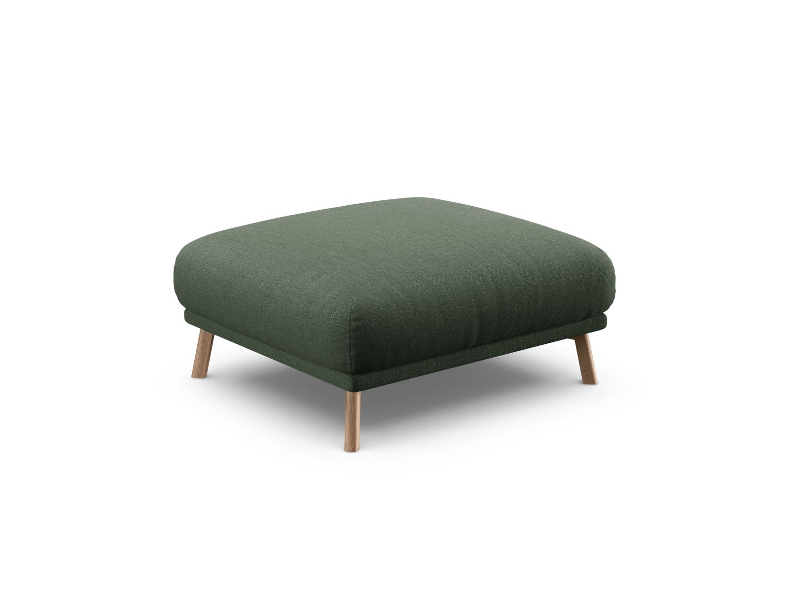 Stylischer 1-Sitzer Pouf Naomi in edlem Moosgrün, ideal für moderne Wohnräume. Hochwertige Verarbeitung und zeitgemäßes Design von Micadoni.