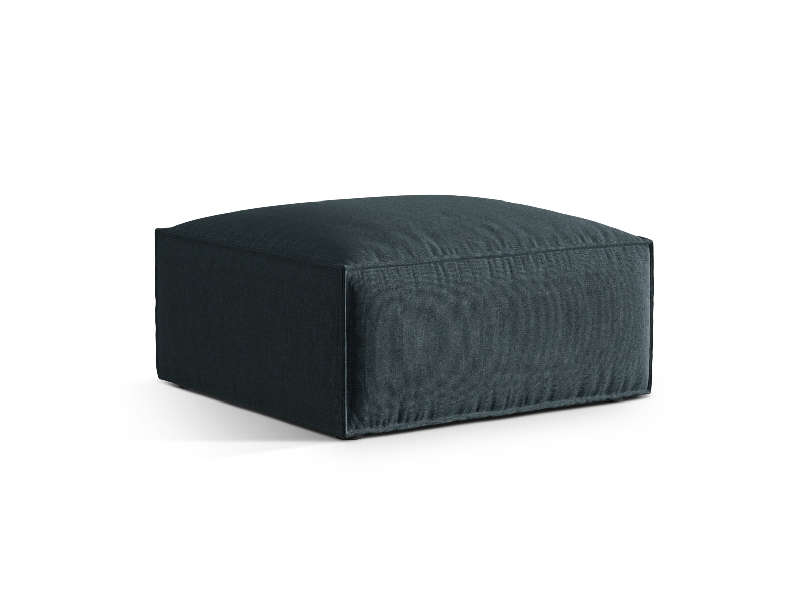 Eleganter 1-Sitzer Pouf Nuria in tiefem Petrol, ideal für stilvolle Akzente in jedem Raum. Hochwertige Verarbeitung von Micadoni.
