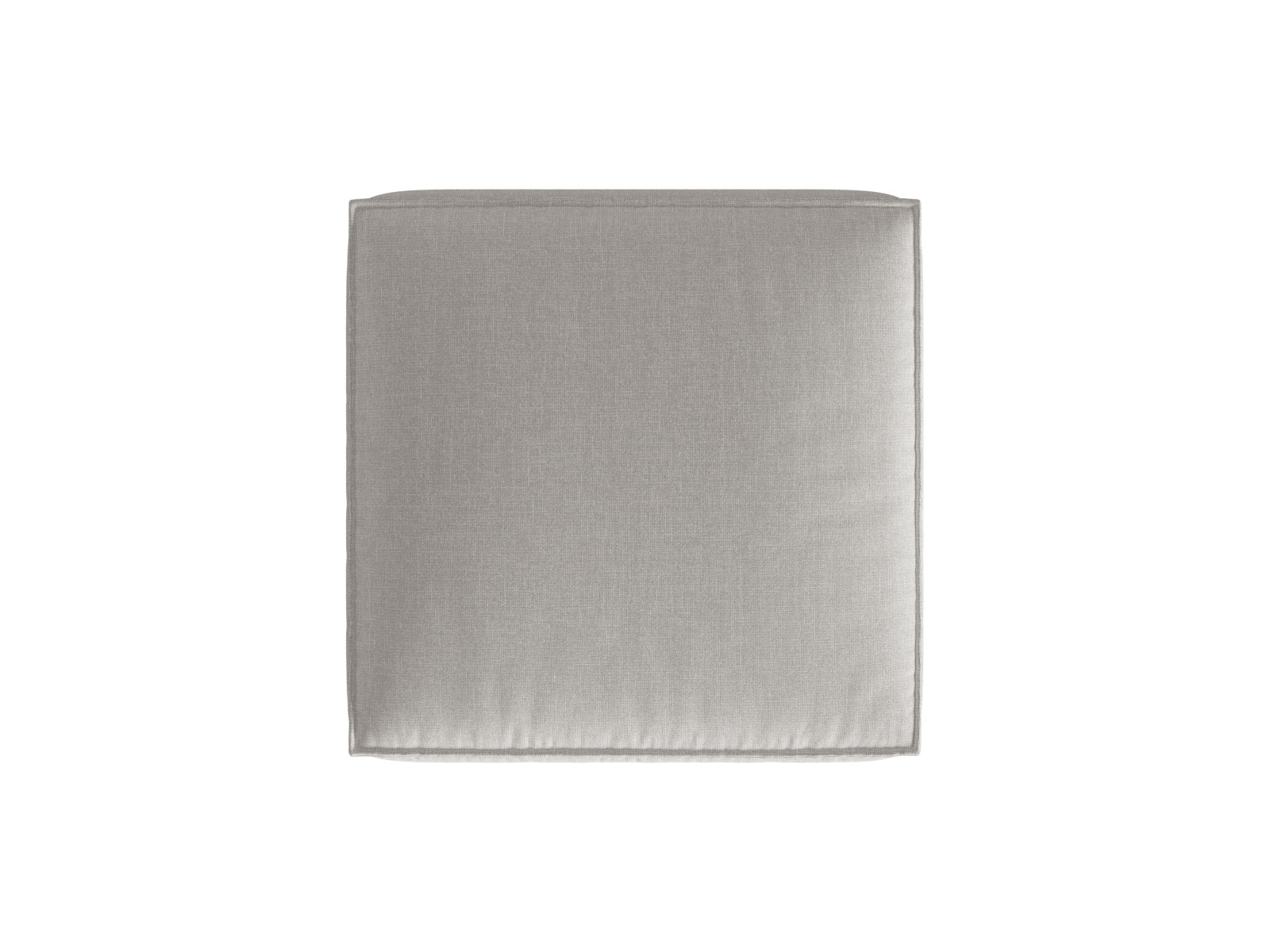 Eleganter 1-Sitzer Pouf Nuria in sanftem Grau, perfekt für zeitgemäße Inneneinrichtungen. Exquisite Qualität von Micadoni.