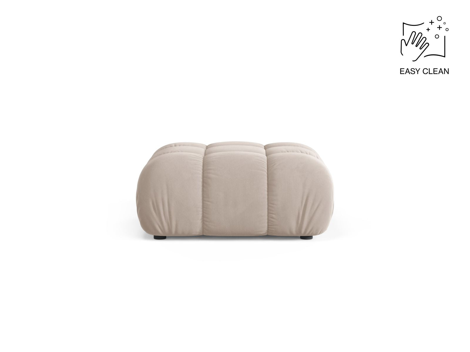 1-Sitzer Pouf Bellis in Light Beige-Venus präsentiert im Onlineshop von KAQTU Design AG. Pouf ist von Micadoni