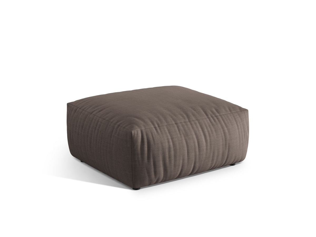 Chris Pouf 1 Sitzer in Warm grey-LINS präsentiert im Onlineshop von KAQTU Design AG. Modulares Sofa ist von Micadoni