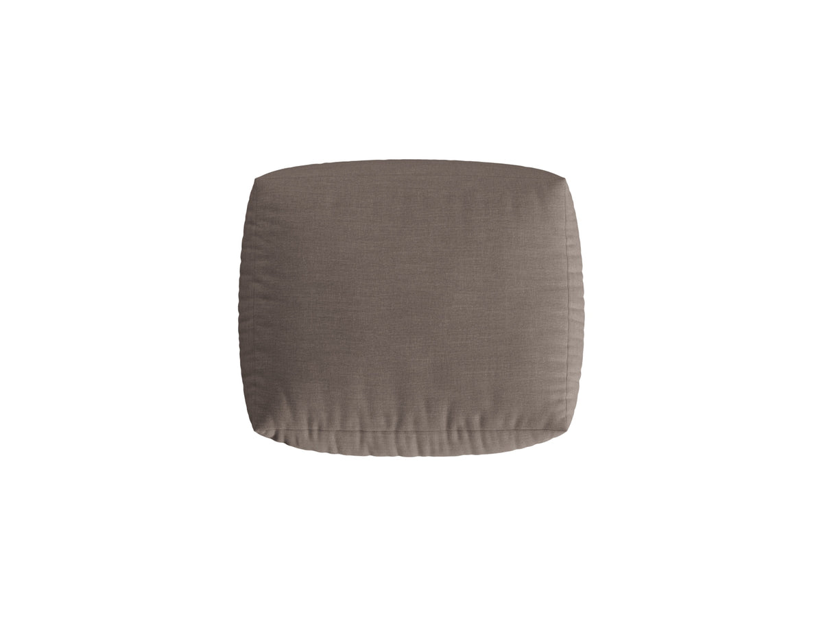 Chris Pouf 1 Sitzer in Warm grey-LINS präsentiert im Onlineshop von KAQTU Design AG. Modulares Sofa ist von Micadoni