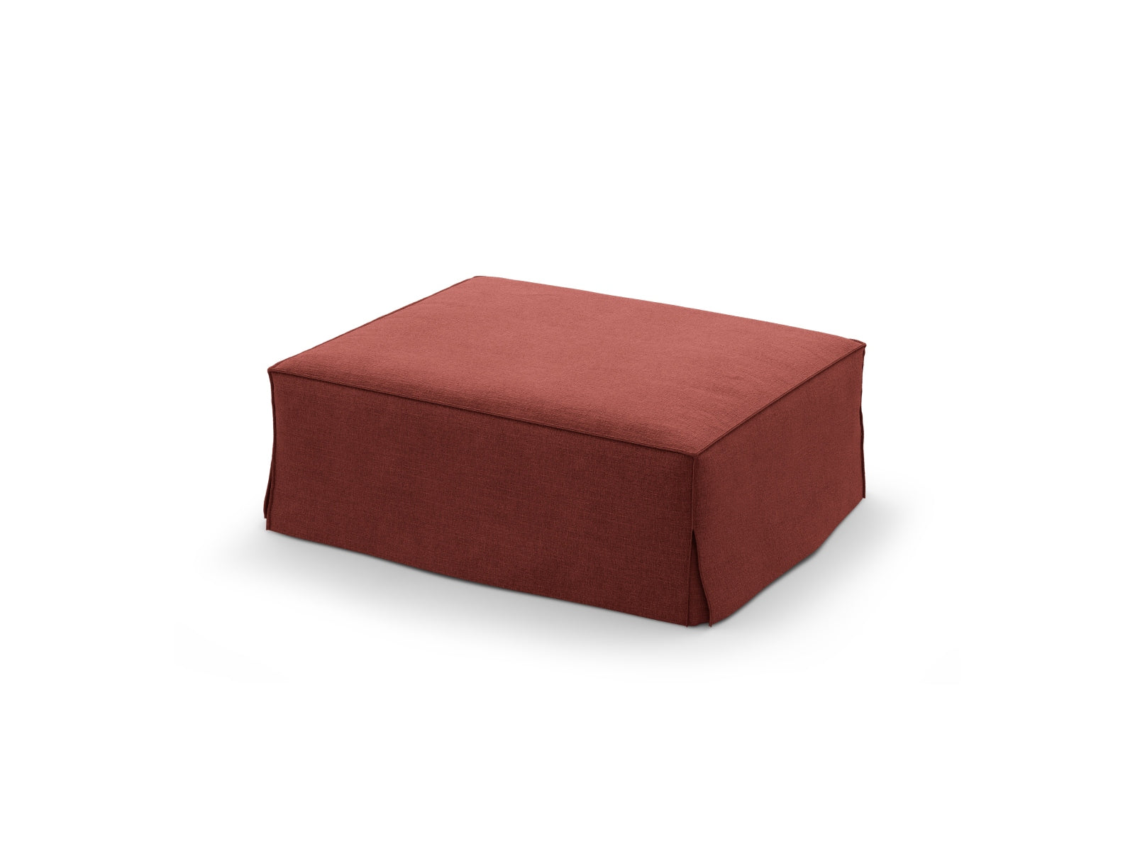 Eleganter Jodie Pouf 1 Sitzer in Cherrywood-LINS, ideal für stilvolle Wohnräume. Teil der modularen Sofaserie von Micadoni.