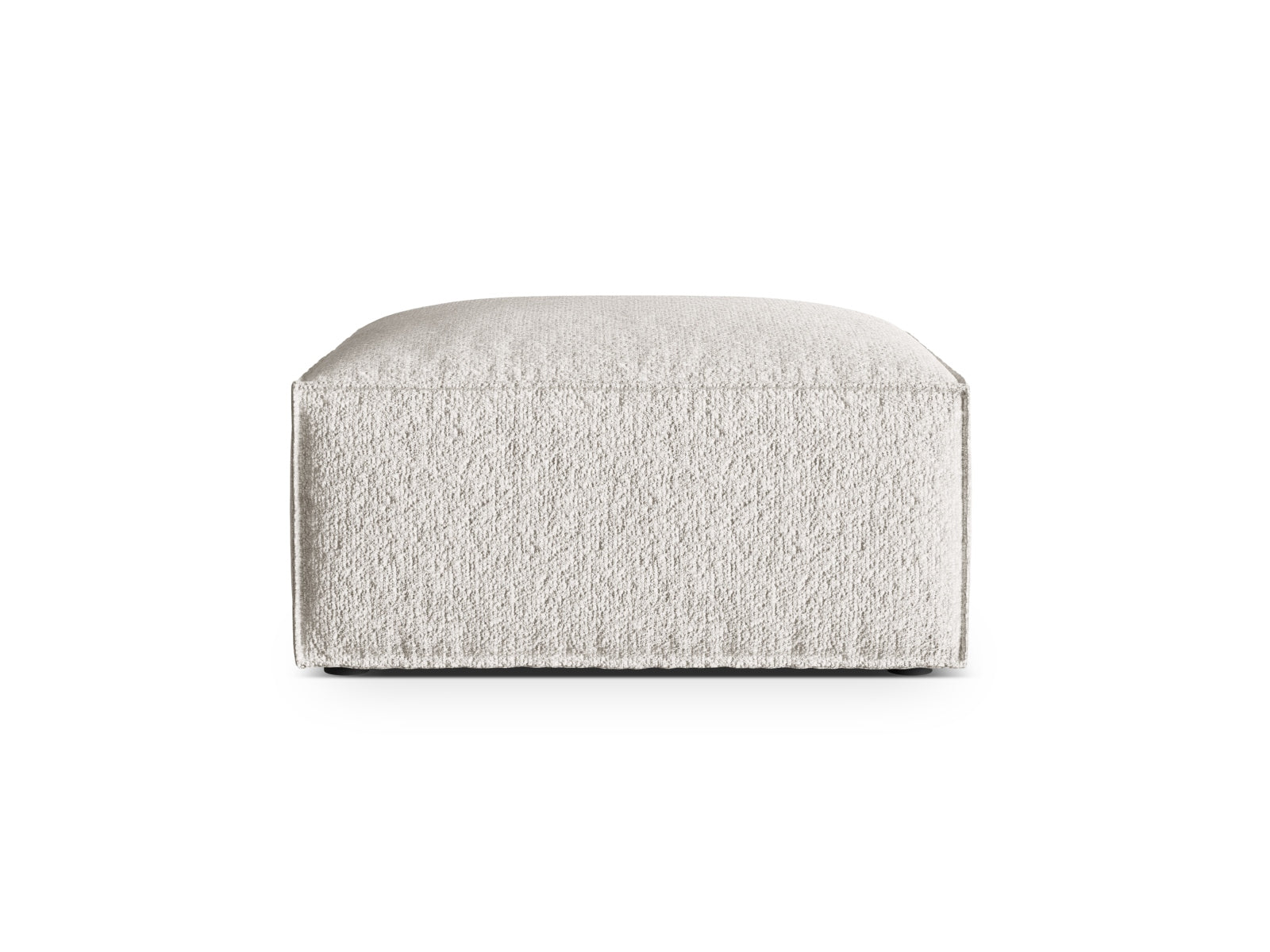 Nuria Boucle Pouf 1 Sitzer in Grey Beige Melange präsentiert im Onlineshop von KAQTU Design AG. Modulares Sofa ist von Micadoni