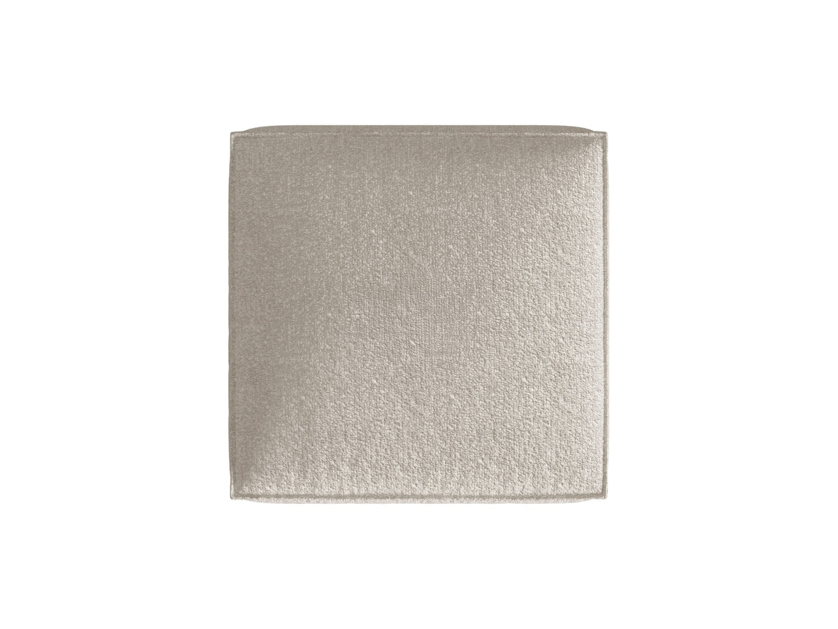 Nuria Boucle Pouf 1 Sitzer in Beige-Monet präsentiert im Onlineshop von KAQTU Design AG. Modulares Sofa ist von Micadoni