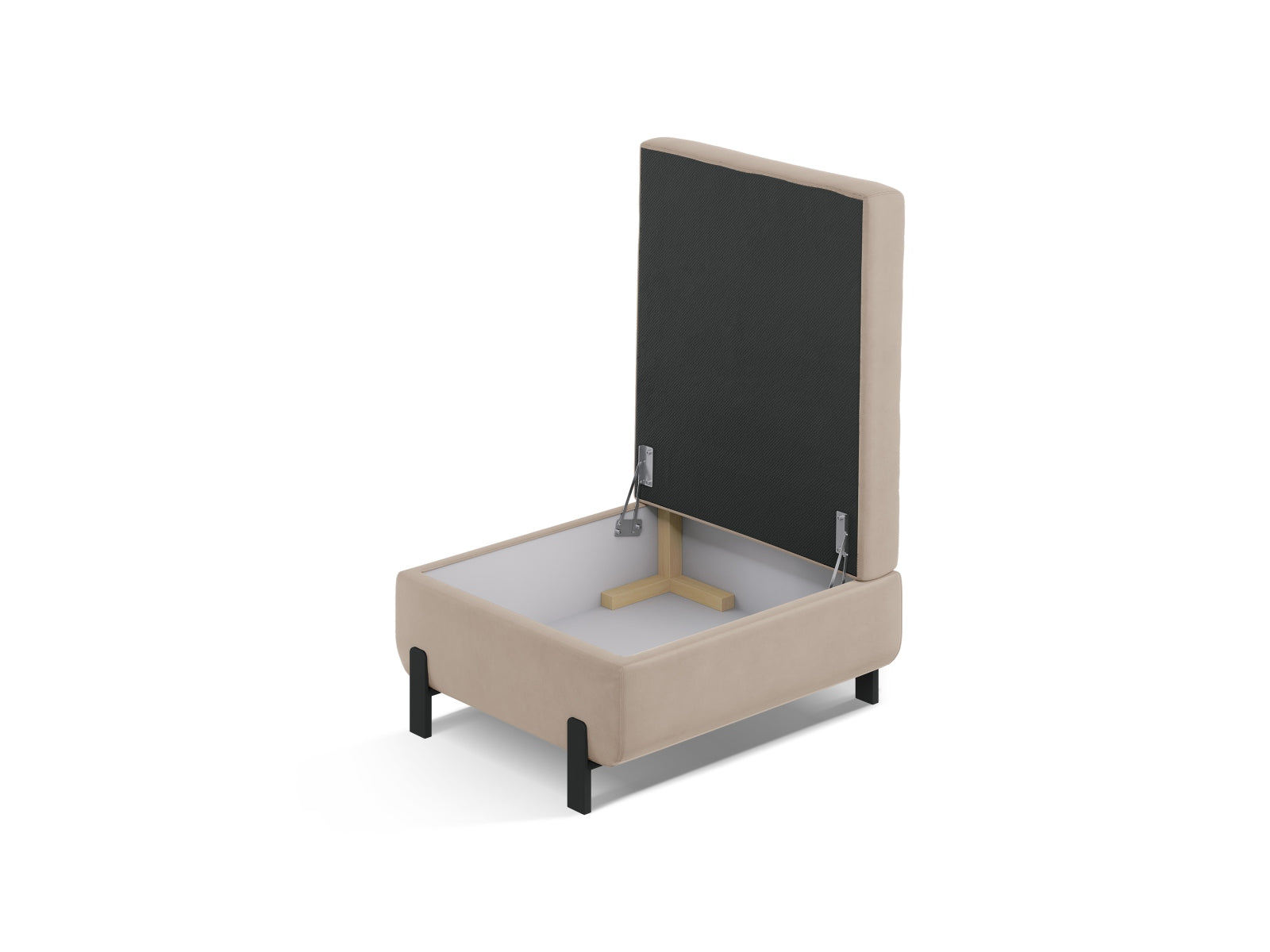 Entdecken Sie den eleganten Gloria Velour Pouf von Micadoni – ein 1-Sitzer mit praktischem Stauraum, perfekt für stilvolles und komfortables Wohnen.