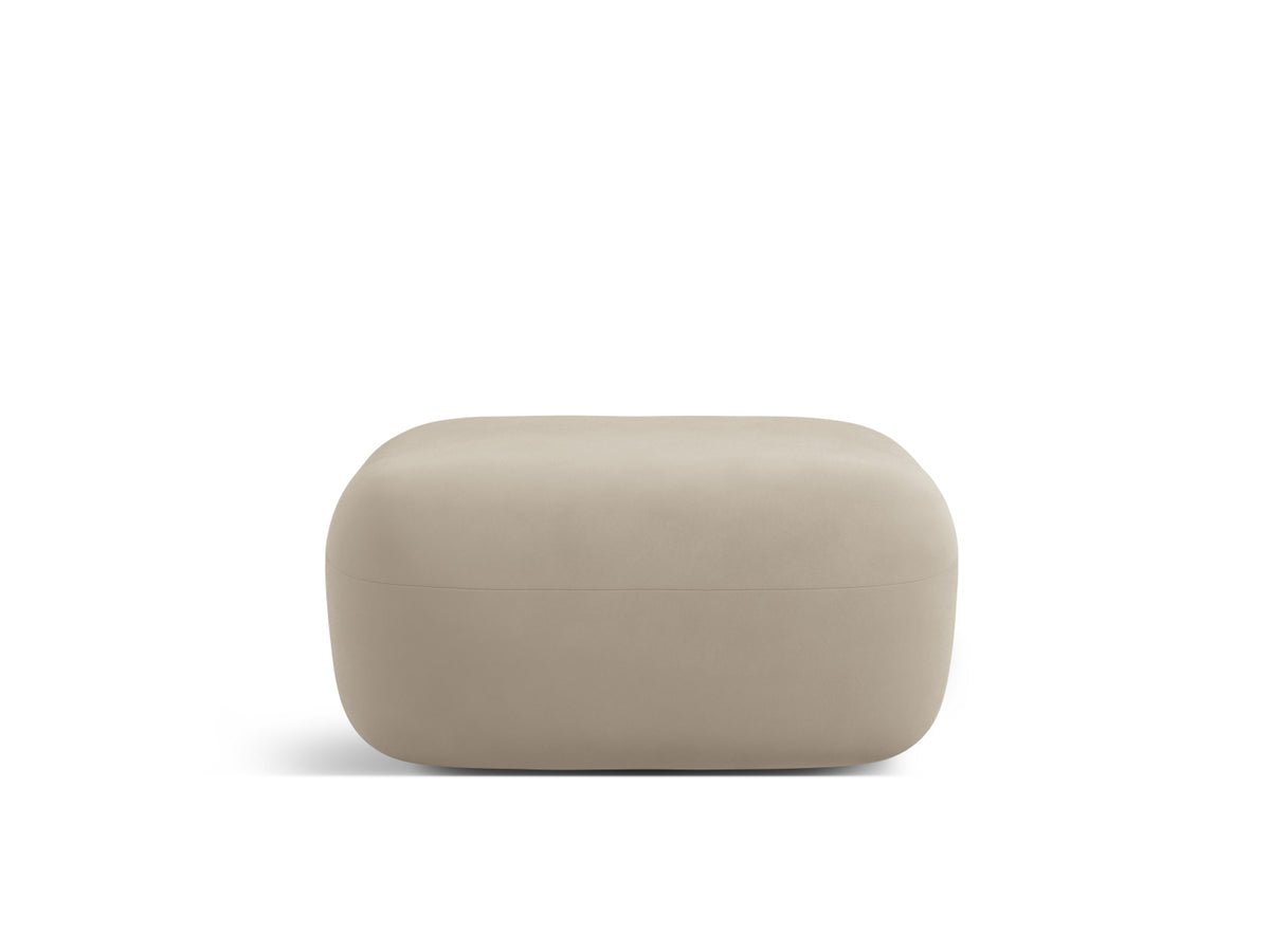 Jenny Velour Pouf 1 Sitz in Beige-Salvador präsentiert im Onlineshop von KAQTU Design AG. Pouf ist von Micadoni