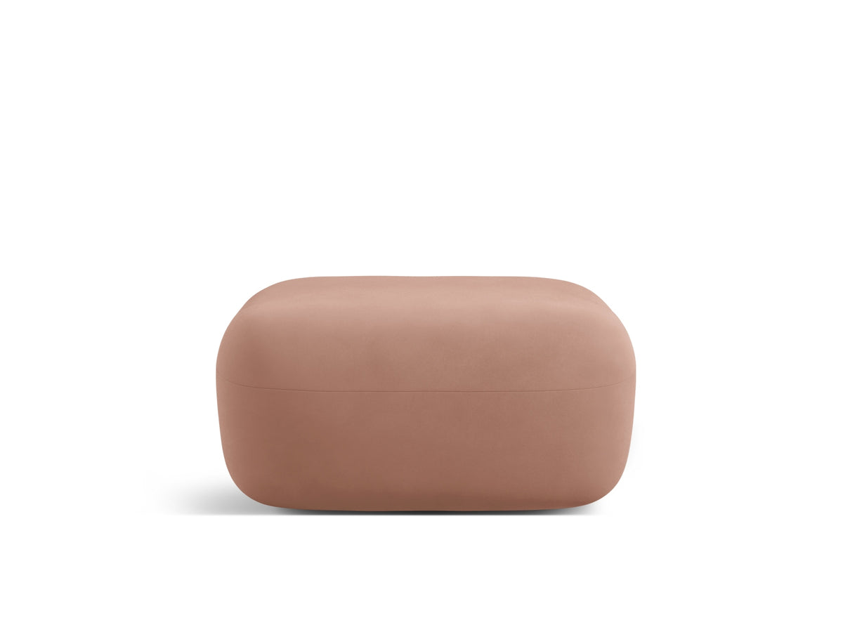 Jenny Velour Pouf 1 Sitz in Terracotta-Salvador präsentiert im Onlineshop von KAQTU Design AG. Pouf ist von Micadoni