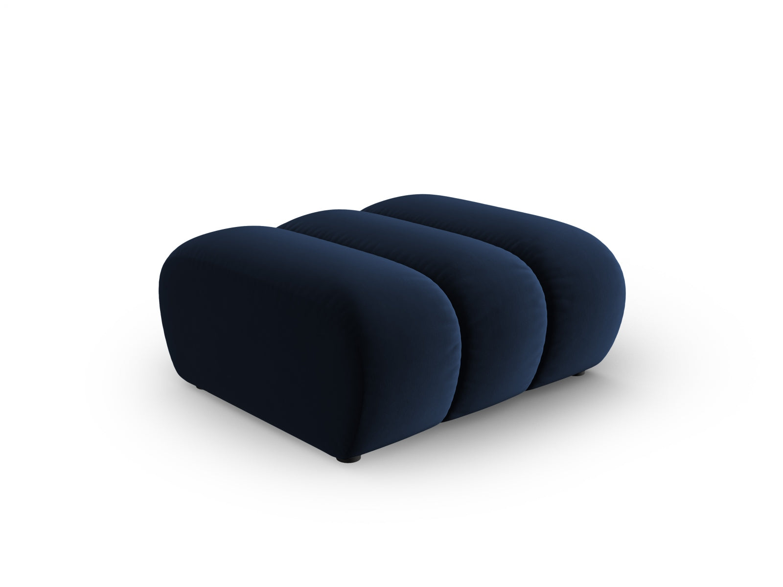 Lupine Velour Pouf 1 Sitz in Royal Blue-Salvador präsentiert im Onlineshop von KAQTU Design AG. Pouf ist von Micadoni