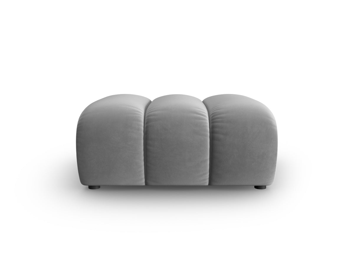 Lupine Velour Pouf 1 Sitz in Grey-Salvador präsentiert im Onlineshop von KAQTU Design AG. Pouf ist von Micadoni