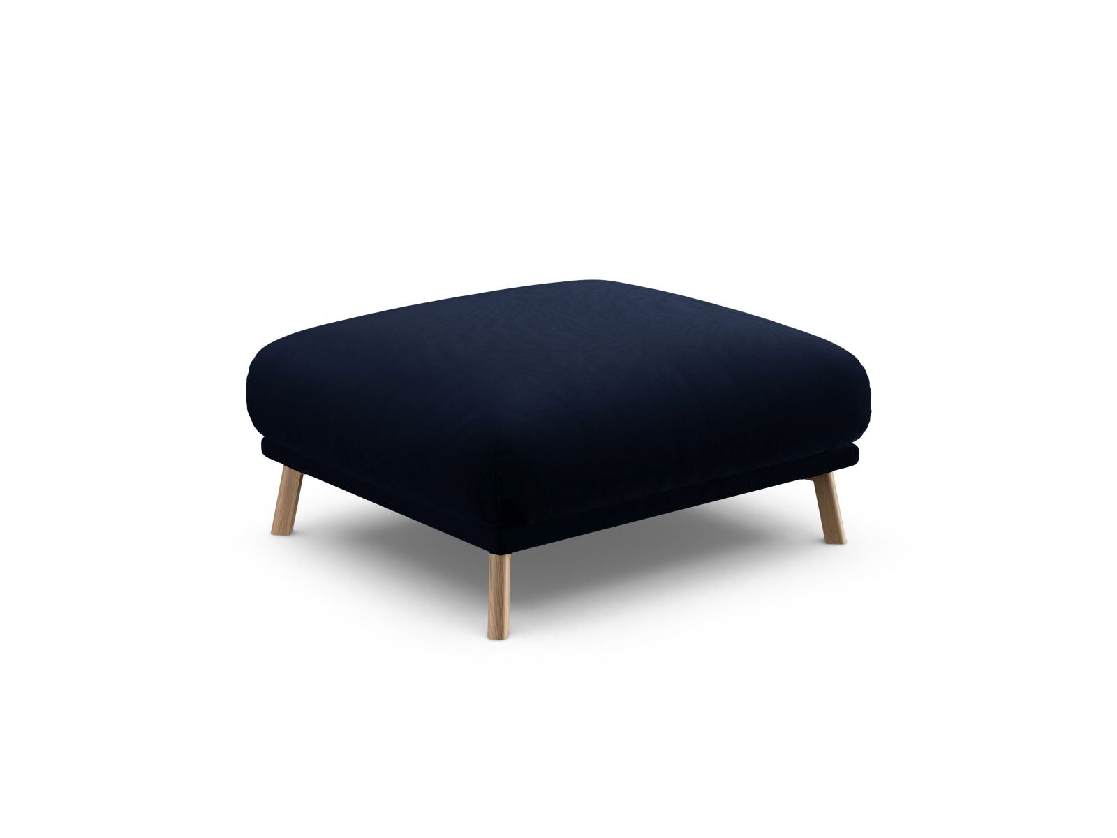 Eleganter 1-Sitzer Pouf Naomi in Royal Blue von Micadoni, ideal für stilvolle Akzente und komfortable Entspannung in jedem Raum.