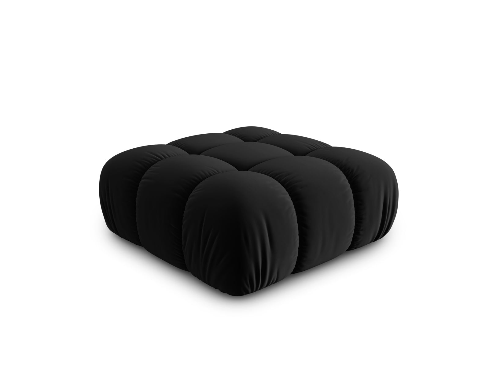 Erleben Sie den Bellis Velour Pouf von Micadoni – ein vielseitiger, eleganter Sitzhocker mit luxuriösem Velourstoff und 94 cm Durchmesser.