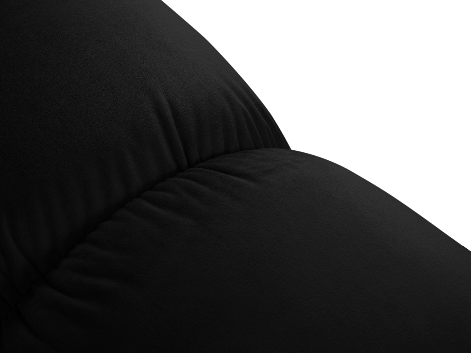 Der Bellis Velour Pouf von Micadoni vereint elegantes Design und Funktionalität. Mit 94 cm Durchmesser ist er vielseitig einsetzbar und pflegeleicht.