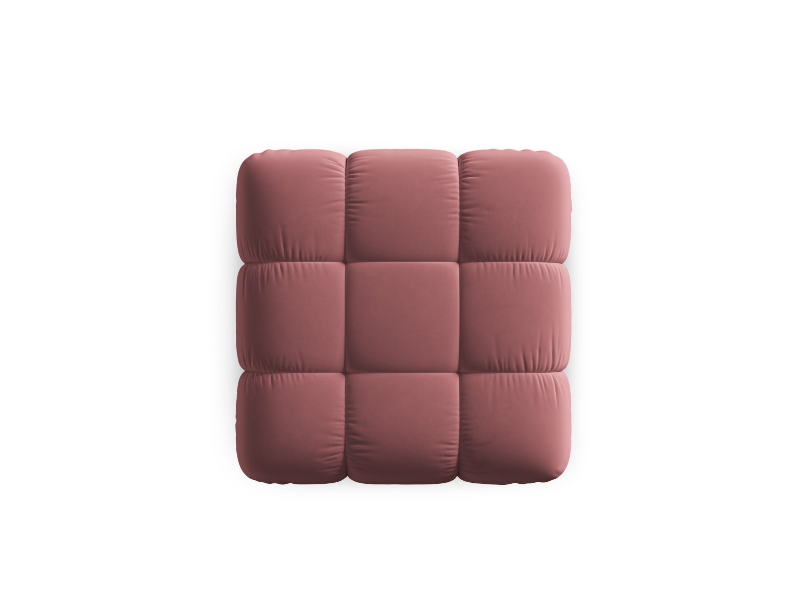 Eleganter Bellis Velour Pouf mit 94 cm Durchmesser, ideal für stilvolle Sitzmöglichkeiten und als dekoratives Element in jedem Raum.