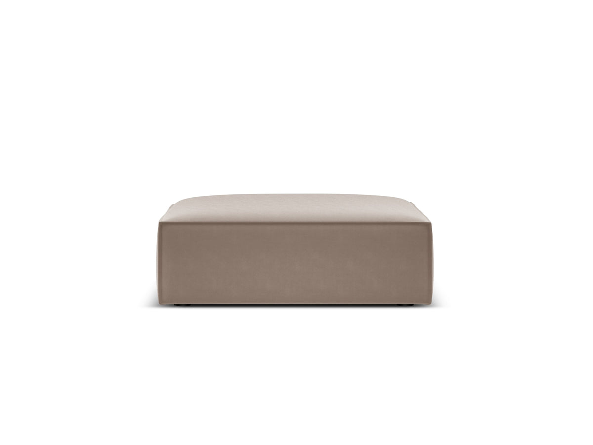 Kaelle Velour Pouf 1 Sitz in Cappuccino-Bluvel präsentiert im Onlineshop von KAQTU Design AG. Pouf ist von Micadoni