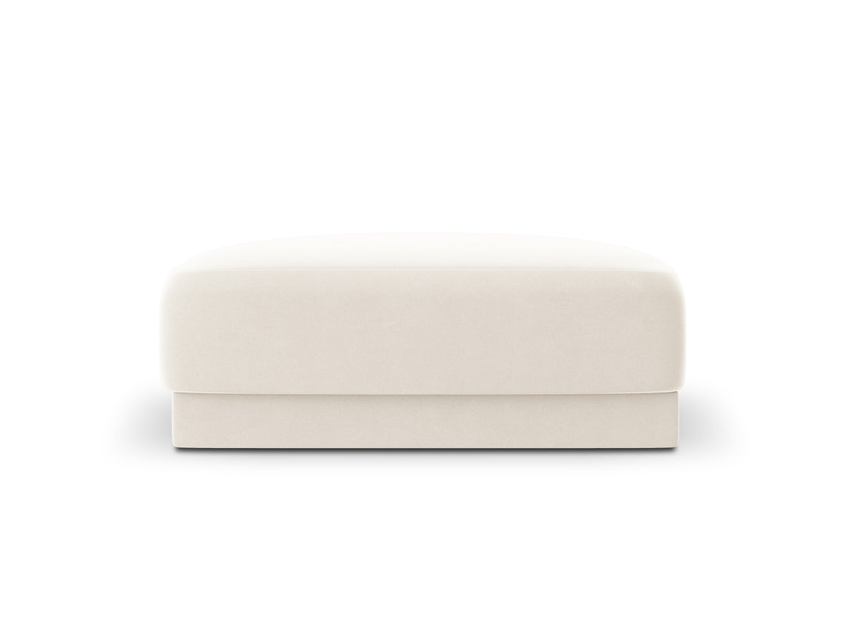 Miley Velour Pouf 1 Sitz in Light Beige-Bluvel präsentiert im Onlineshop von KAQTU Design AG. Pouf ist von Micadoni