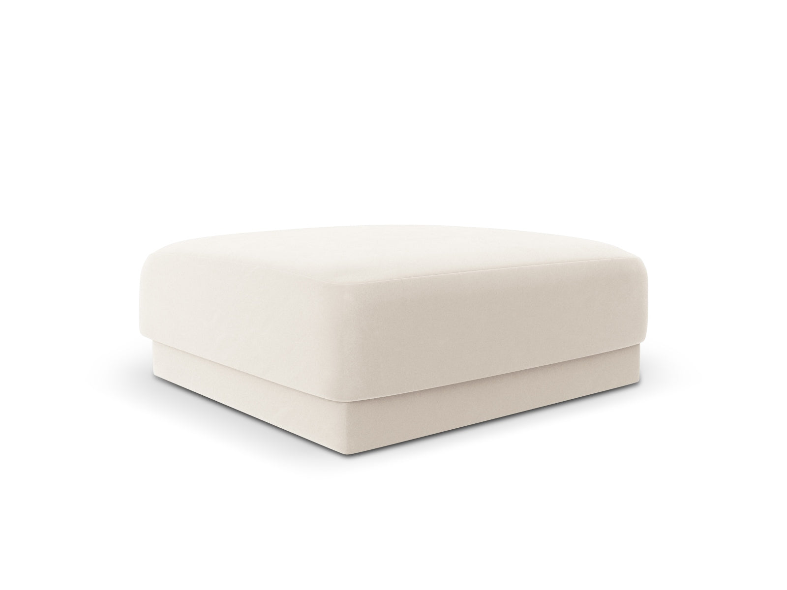 Entdecken Sie den eleganten Miley Velour Pouf 1 Sitz von Micadoni – vielseitig, komfortabel und pflegeleicht für Ihr Zuhause!