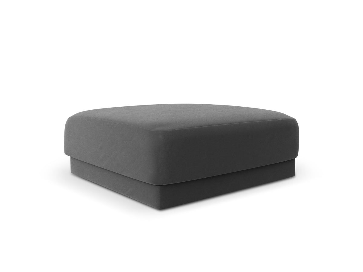 Miley Velour Pouf 1 Sitz in Grey-Bluvel präsentiert im Onlineshop von KAQTU Design AG. Pouf ist von Micadoni